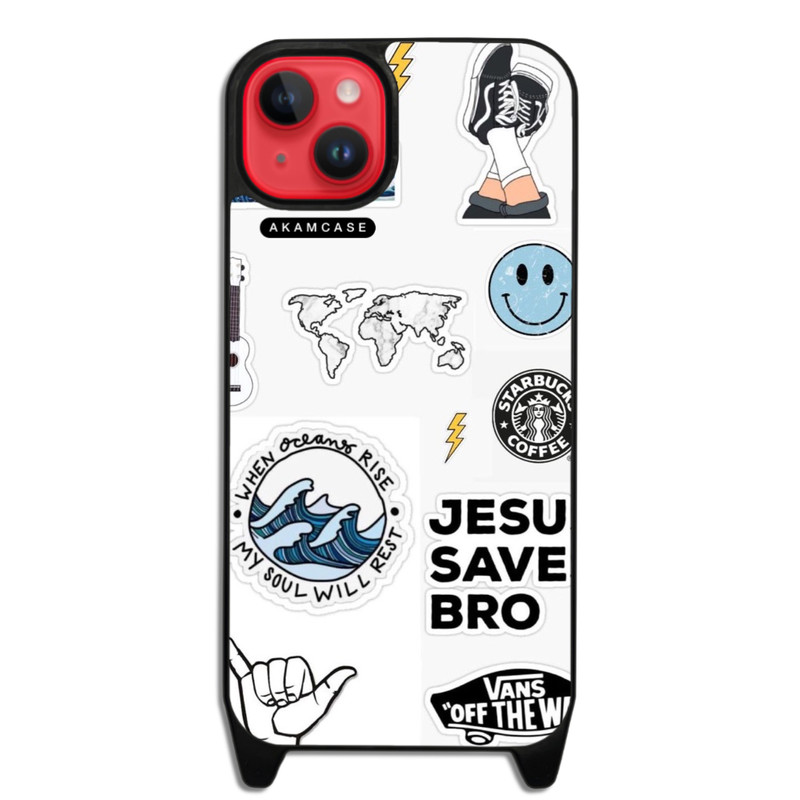 کاور گوشی اپل iPhone 15 Plus آکام مدل AMCWLA15PLUS-GOOD VIBE1