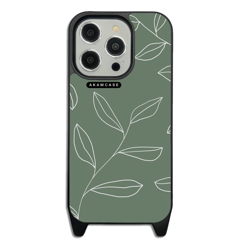 کاور گوشی اپل iPhone 15 Pro آکام مدل AMCWLA15PRO-LEAVES1