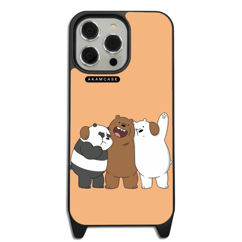 کاور گوشی اپل iPhone 15 Pro Max آکام مدل AMCWLA15PROMAX-BARE BEAR10