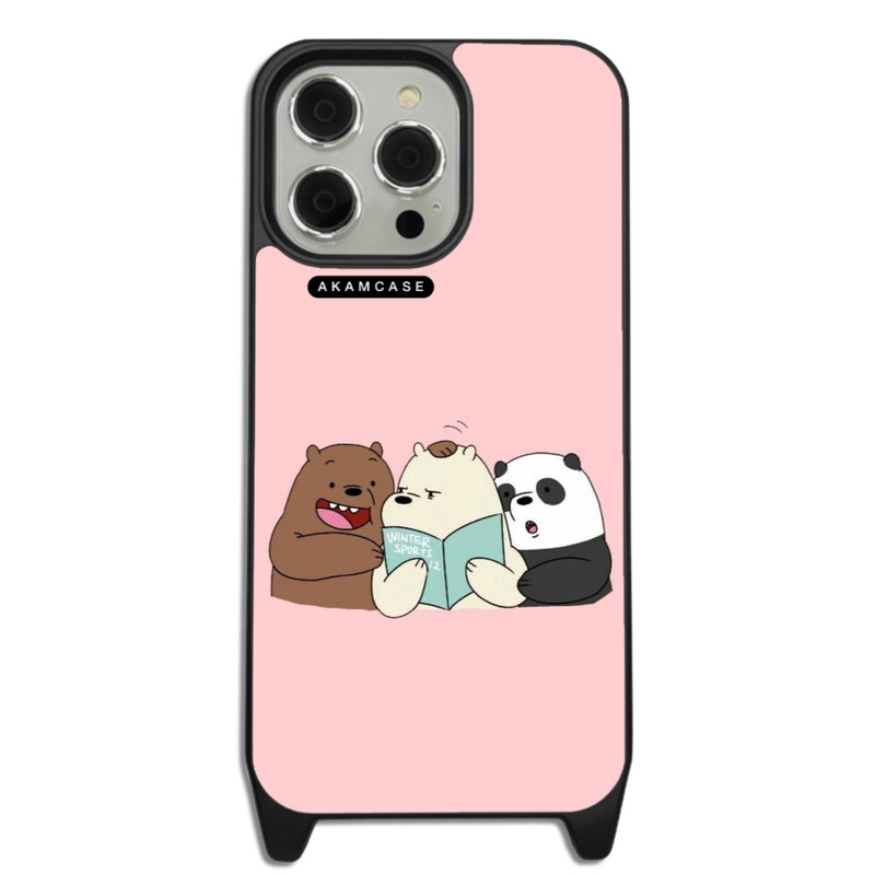 کاور گوشی اپل iPhone 15 Pro Max آکام مدل AMCWLA15PROMAX-BARE BEAR7 