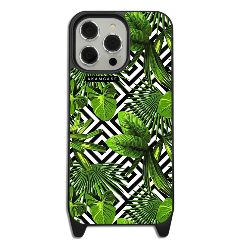 کاور گوشی اپل iPhone 15 Pro Max آکام مدل AMCWLA15PROMAX-LEAVES3