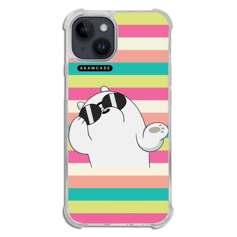 کاور گوشی اپل iPhone 14 آکام مدل AMCWTA14-BARE BEAR11 