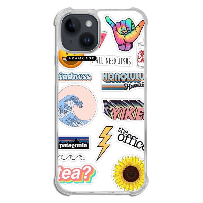 کاور گوشی اپل iPhone 14 آکام مدل AMCWTA14-GOOD VIBES8 