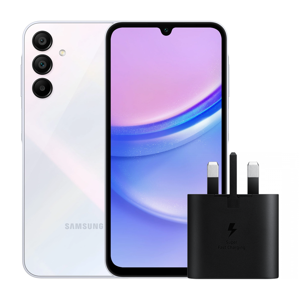 گوشی موبایل سامسونگ مدل Galaxy A15 4G ظرفیت 128 گیگابایت رم 4 گیگابایت به همراه شارژر سامسونگ مدل EP-TA800XWEGGB گوشی موبایل سامسونگ مدل Galaxy A15 4G ظرفیت 128 گیگابایت رم 4 گیگابایت به همراه شارژر سامسونگ مدل EP-TA800XWEGGB