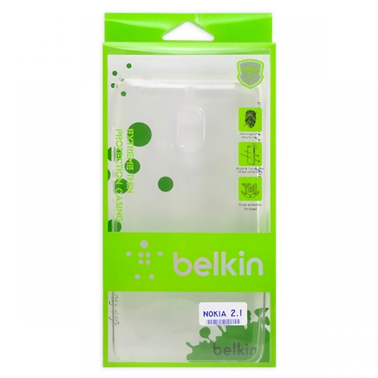 قاب ژلهای شفاف belkin مناسب برای گوشی نوکیا 2.1 قاب ژلهای شفاف belkin مناسب برای گوشی نوکیا 2.1