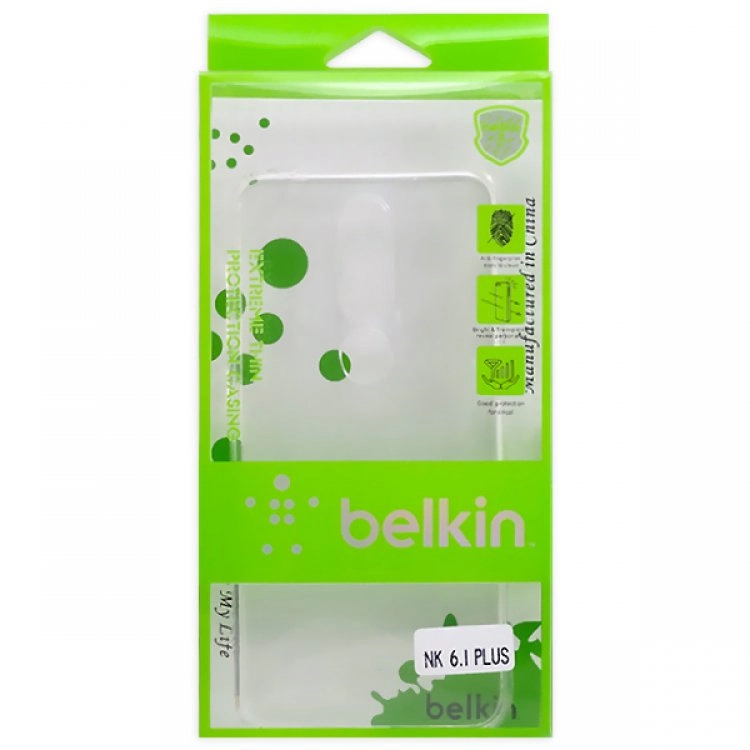 قاب ژلهای شفاف belkin مناسب برای گوشی Nokia 6.1 Plus قاب ژلهای شفاف belkin مناسب برای گوشی Nokia 6.1 Plus
