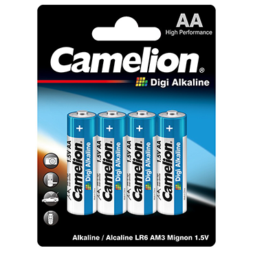 باتری قلمی کملیون مدل Digi Alkaline بسته 4 عددی باتری قلمی کملیون مدل Digi Alkaline بسته 4 عددی