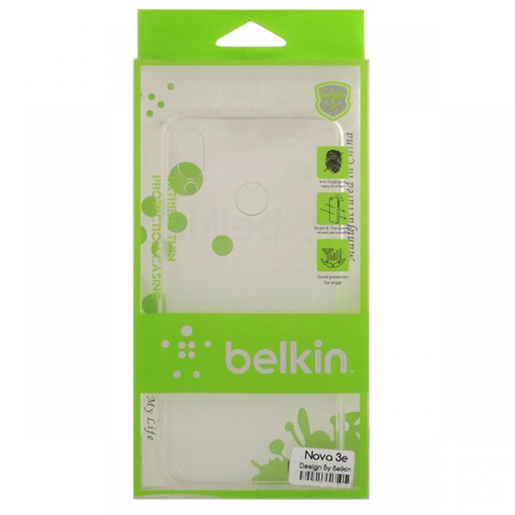 قاب ژلهای شفاف belkin مناسب برای گوشی هوآوی Nova 3e قاب ژلهای شفاف belkin مناسب برای گوشی هوآوی Nova 3e