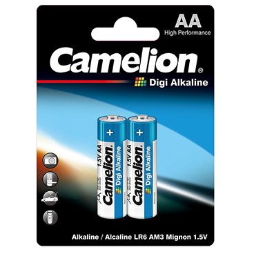 باتری قلمی کملیون مدل Digi Alkaline بسته 2 عددی باتری قلمی کملیون مدل Digi Alkaline بسته 2 عددی