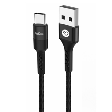 کابل تبدیل USB به تایپ سی پرووان مدل PCC345C طول 1 متر کابل تبدیل USB به تایپ سی پرووان مدل PCC345C طول 1 متر