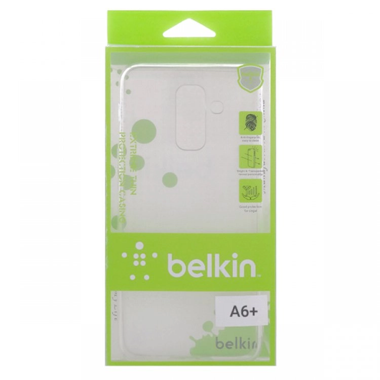 قاب ژلهای شفاف belkin مناسب برای گوشی سامسونگ Galaxy A6 Plus قاب ژلهای شفاف belkin مناسب برای گوشی سامسونگ Galaxy A6 Plus