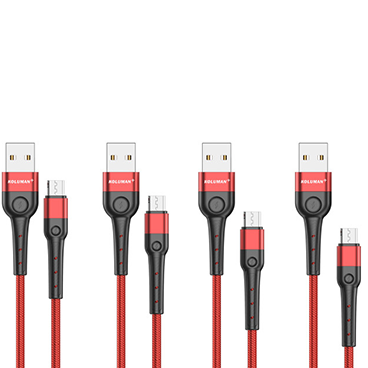 پک 4 عددی کابل میکروUSB کلومن پلاس مدل K6 Plus پک 4 عددی کابل میکروUSB کلومن پلاس مدل K6 Plus