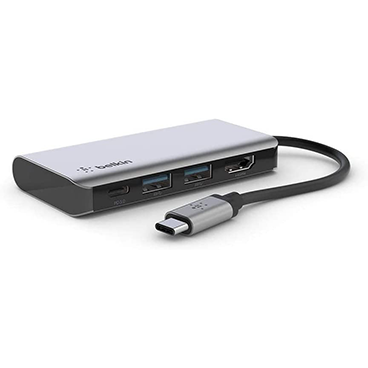 هاب USB-C بلکین 4 پورت مدل AVC006btSGY هاب USB-C بلکین 4 پورت مدل AVC006btSGY