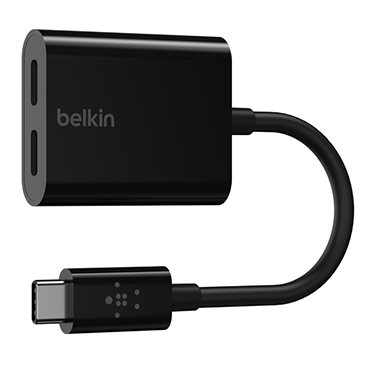 مبدل 1 به 2 تایپ سی بلکین مدل F7U081bt طول 0.14 متر مبدل 1 به 2 تایپ سی بلکین مدل F7U081bt طول 0.14 متر