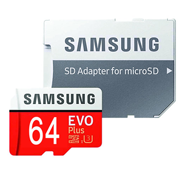 کارت حافظه microSDHC سامسونگ مدل Evo Plus کلاس 10 ظرفیت 64 گیگابایت به همراه آداپتور SD کارت حافظه microSDHC سامسونگ مدل Evo Plus کلاس 10 ظرفیت 64 گیگابایت به همراه آداپتور SD