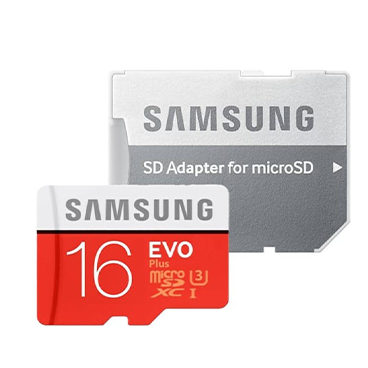 کارت حافظه microSDXC سامسونگ مدل Evo Plus کلاس 10 - ظرفیت 16 گیگابایت به همراه آداپتور SD کارت حافظه microSDXC سامسونگ مدل Evo Plus کلاس 10 - ظرفیت 16 گیگابایت به همراه آداپتور SD