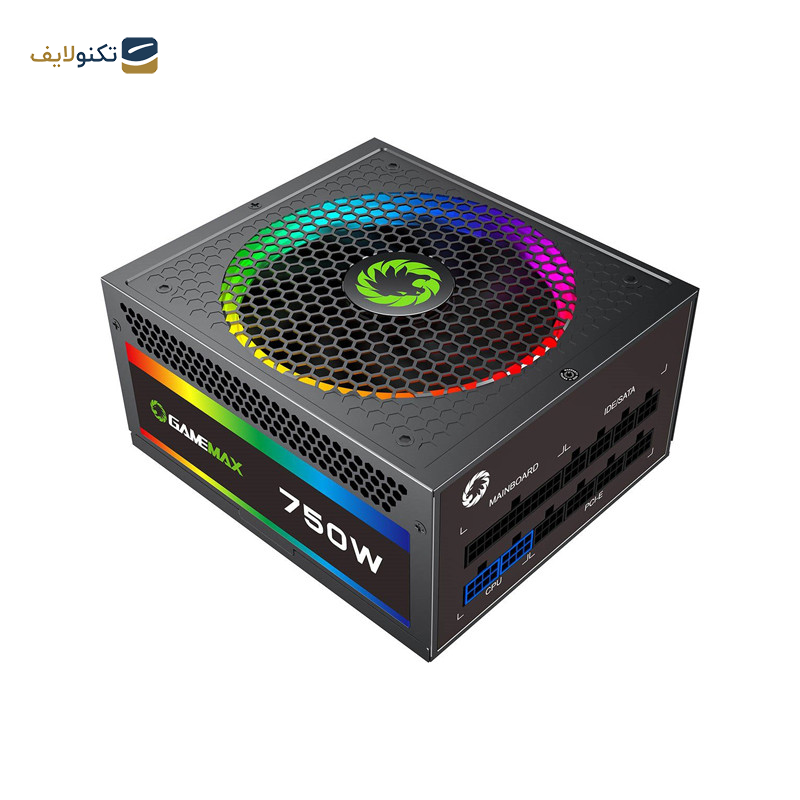 منبع تغذیه کامپیوتر گیم مکس مدل RGB-750w-G منبع تغذیه کامپیوتر گیم مکس مدل RGB-750w-G