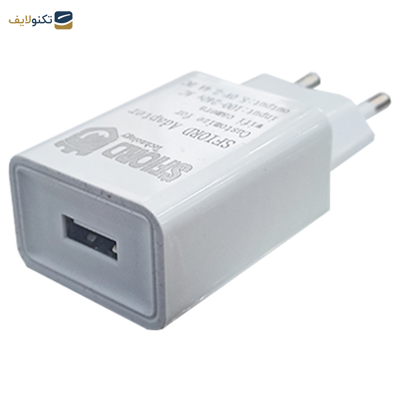 آداپتور 5 ولت 2 آمپر اسفیورد مدل 5V-2A USB آداپتور 5 ولت 2 آمپر اسفیورد مدل 5V-2A USB