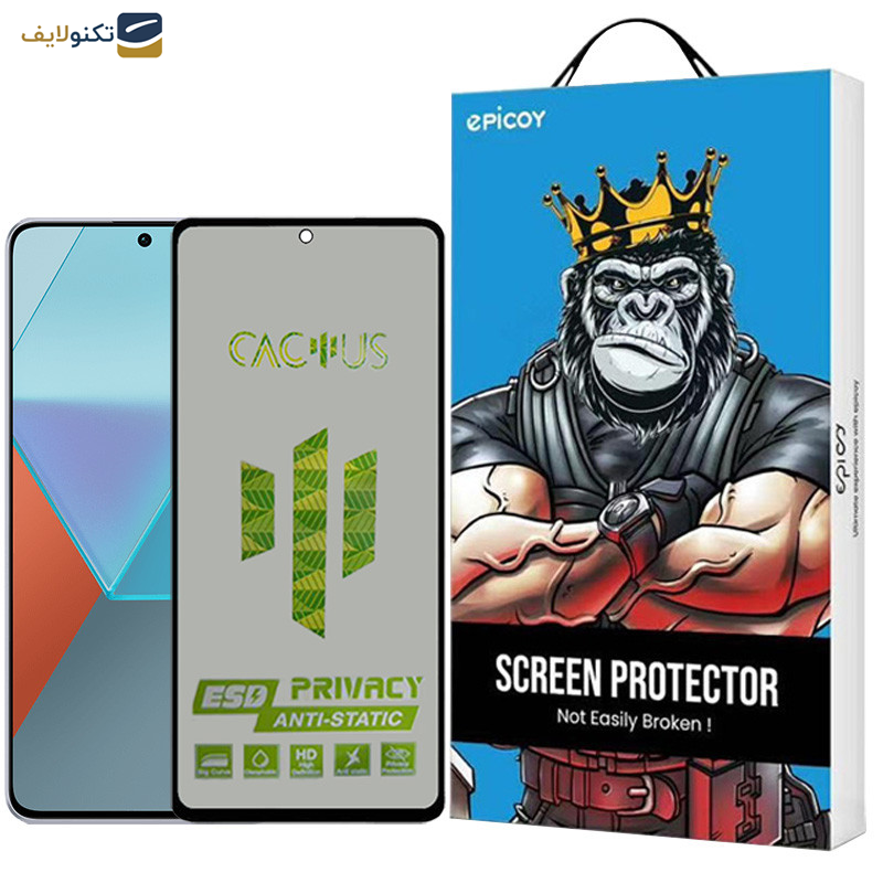 محافظ صفحه نمایش حریم شخصی اپیکوی مدل Cactus-ESD-Privacy مناسب برای گوشی موبایل شیائومی Redmi Note 13 Pro 4G/5G /Note 13 4G/5G /Note 13R Pro محافظ صفحه نمایش حریم شخصی اپیکوی مدل Cactus-ESD-Privacy مناسب برای گوشی موبایل شیائومی Redmi Note 13 Pro 4G/5G /Note 13 4G/5G /Note 13R Pro