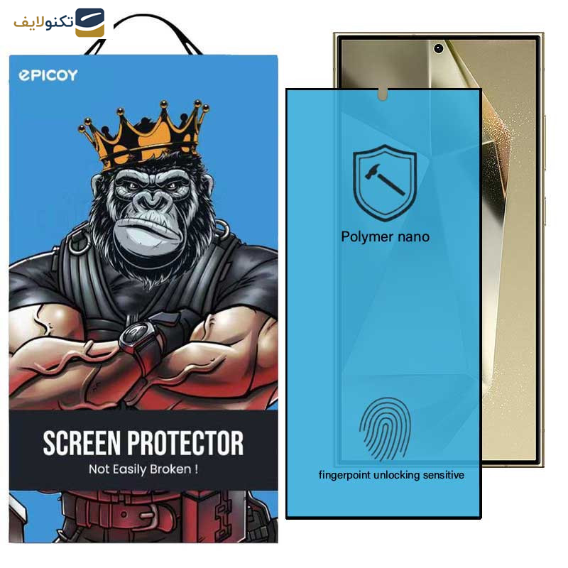 محافظ صفحه نمایش اپیکوی مدل Polymer Nano مناسب برای گوشی موبایل سامسونگ Galaxy S24 Ultra / S23 Ultra / S22 Ultra محافظ صفحه نمایش اپیکوی مدل Polymer Nano مناسب برای گوشی موبایل سامسونگ Galaxy S24 Ultra / S23 Ultra / S22 Ultra