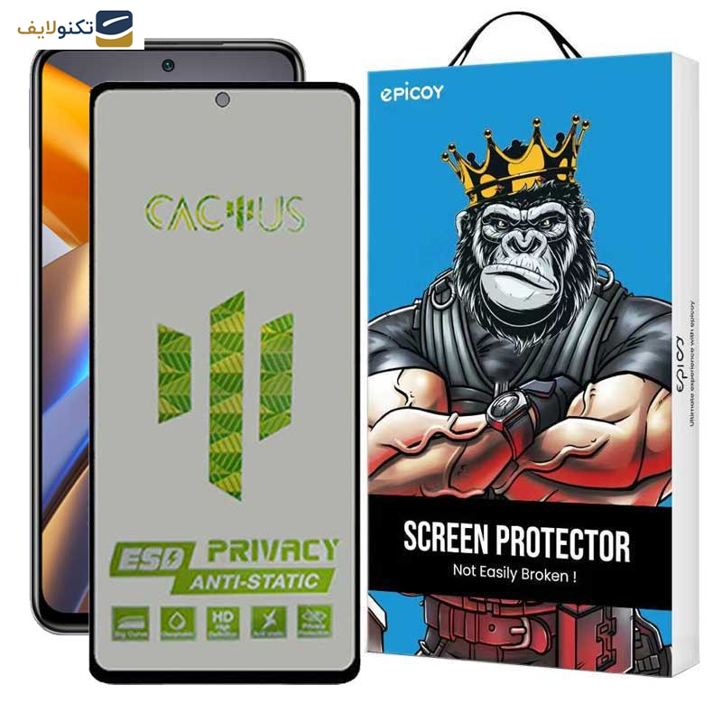 محافظ صفحه نمایش حریم شخصی اپیکوی مدل Cactus-ESD-Privacy مناسب برای گوشی موبایل شیائومی Poco M5s محافظ صفحه نمایش حریم شخصی اپیکوی مدل Cactus-ESD-Privacy مناسب برای گوشی موبایل شیائومی Poco M5s