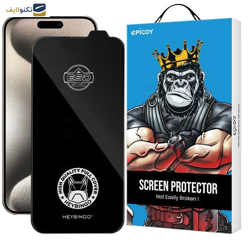 محافظ صفحه نمایش حریم شخصی اپیکوی مدل Robot ESD Privacy مناسب برای گوشی موبایل اپل iPhone 15 Pro Max محافظ صفحه نمایش حریم شخصی اپیکوی مدل Robot ESD Privacy مناسب برای گوشی موبایل اپل iPhone 15 Pro Max