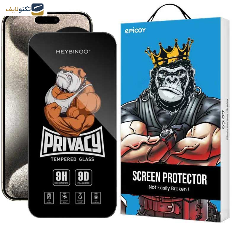 محافظ صفحه نمایش حریم شخصی اپیکوی مدل Privacy Hey Bingo مناسب برای گوشی موبایل اپل iPhone 15 Pro Max محافظ صفحه نمایش حریم شخصی اپیکوی مدل Privacy Hey Bingo مناسب برای گوشی موبایل اپل iPhone 15 Pro Max