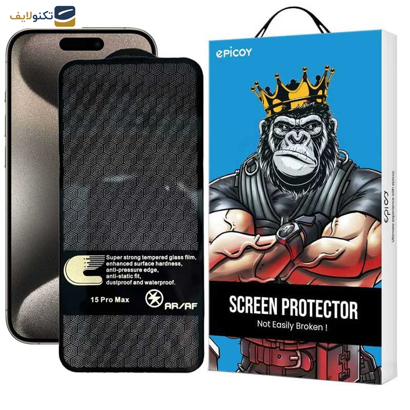 محافظ صفحه نمایش اپیکوی مدل Anti-Pressure مناسب برای گوشی موبایل اپل iPhone 15 Pro Max محافظ صفحه نمایش اپیکوی مدل Anti-Pressure مناسب برای گوشی موبایل اپل iPhone 15 Pro Max