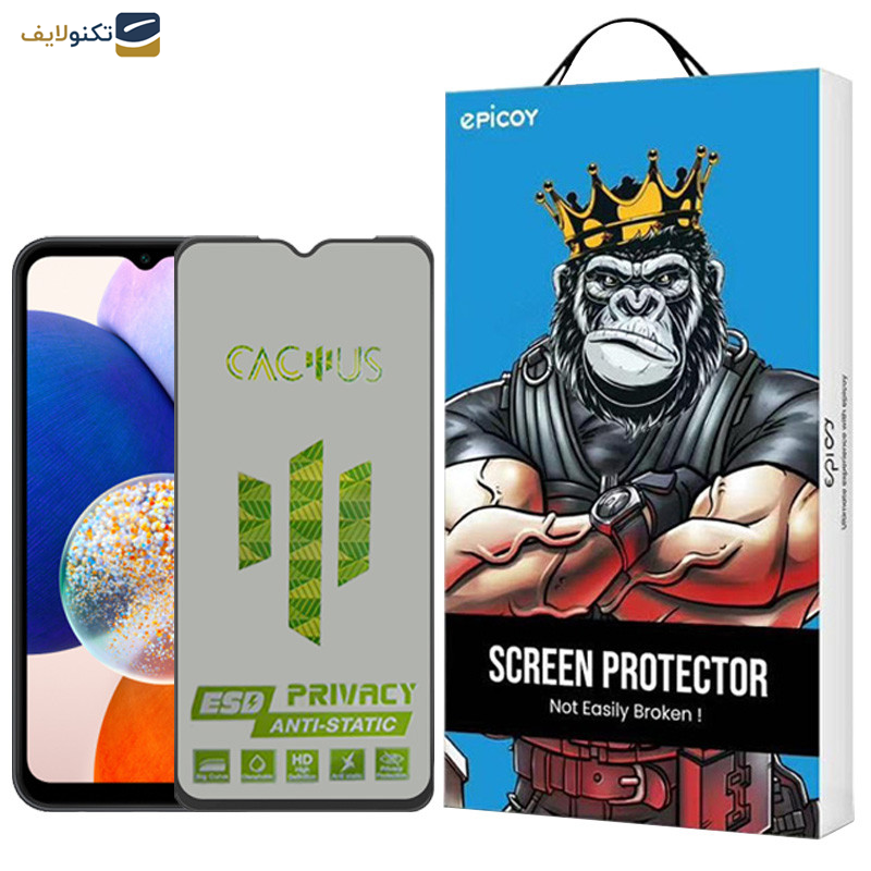 محافظ صفحه نمایش اپیکوی مدل Cactus-ESD-Privacy مناسب برای گوشی موبایل سامسونگ Galaxy A14 4G/5G محافظ صفحه نمایش اپیکوی مدل Cactus-ESD-Privacy مناسب برای گوشی موبایل سامسونگ Galaxy A14 4G/5G