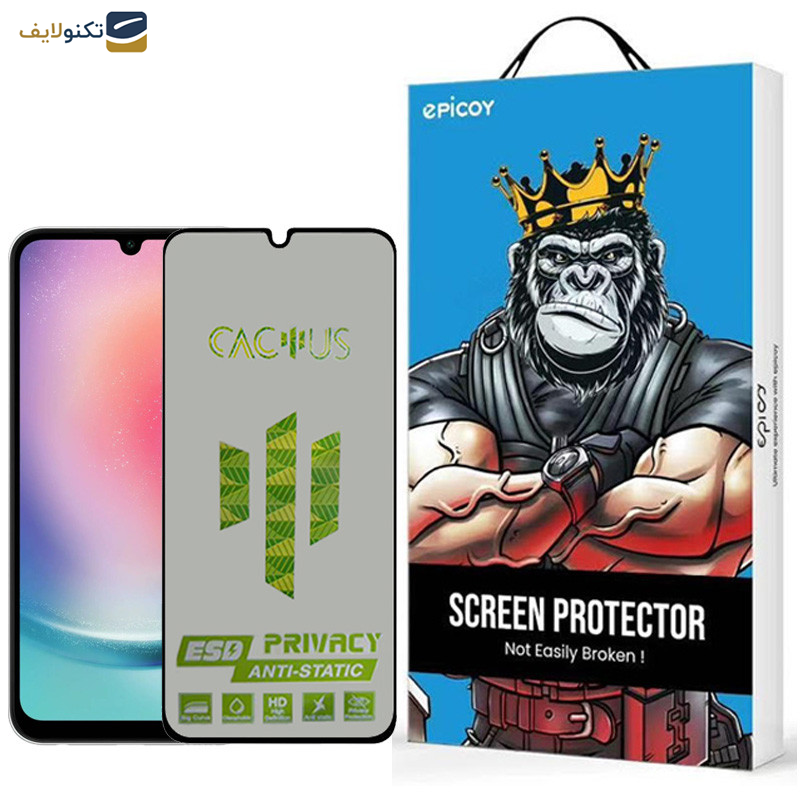 محافظ صفحه نمایش اپیکوی مدل Cactus-ESD-Privacy مناسب برای گوشی موبایل سامسونگ Galaxy A24 4G محافظ صفحه نمایش اپیکوی مدل Cactus-ESD-Privacy مناسب برای گوشی موبایل سامسونگ Galaxy A24 4G