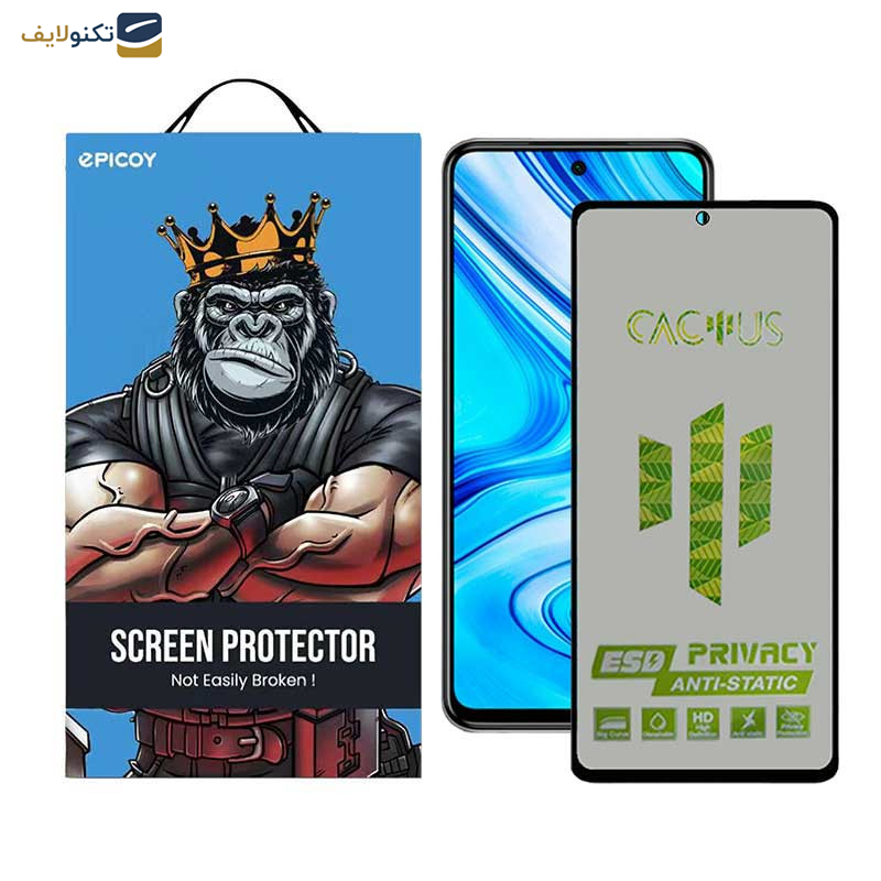 محافظ صفحه نمایش حریم شخصی اِپیکوی مدل Cactus-ESD-Privacy مناسب برای گوشی موبایل شیائومی Redmi Note 9 Pro Max / Note 9 Pro 5G / Note 9 Pro / Note 9 Pro (India) / Note 9S / Note 10 Lite محافظ صفحه نمایش حریم شخصی اِپیکوی مدل Cactus-ESD-Privacy مناسب برای گوشی موبایل شیائومی Redmi Note 9 Pro Max / Note 9 Pro 5G / Note 9 Pro / Note 9 Pro (India) / Note 9S / Note 10 Lite