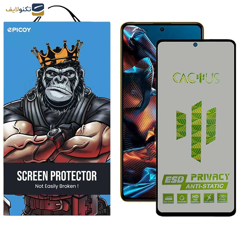 محافظ صفحه نمایش حریم شخصی اِپیکوی مدل Cactus-ESD-Privacy مناسب برای گوشی موبایل شیائومی Xiaomi Poco X5 Pro / Poco X5 / Poco X4 Pro 5G محافظ صفحه نمایش حریم شخصی اِپیکوی مدل Cactus-ESD-Privacy مناسب برای گوشی موبایل شیائومی Xiaomi Poco X5 Pro / Poco X5 / Poco X4 Pro 5G