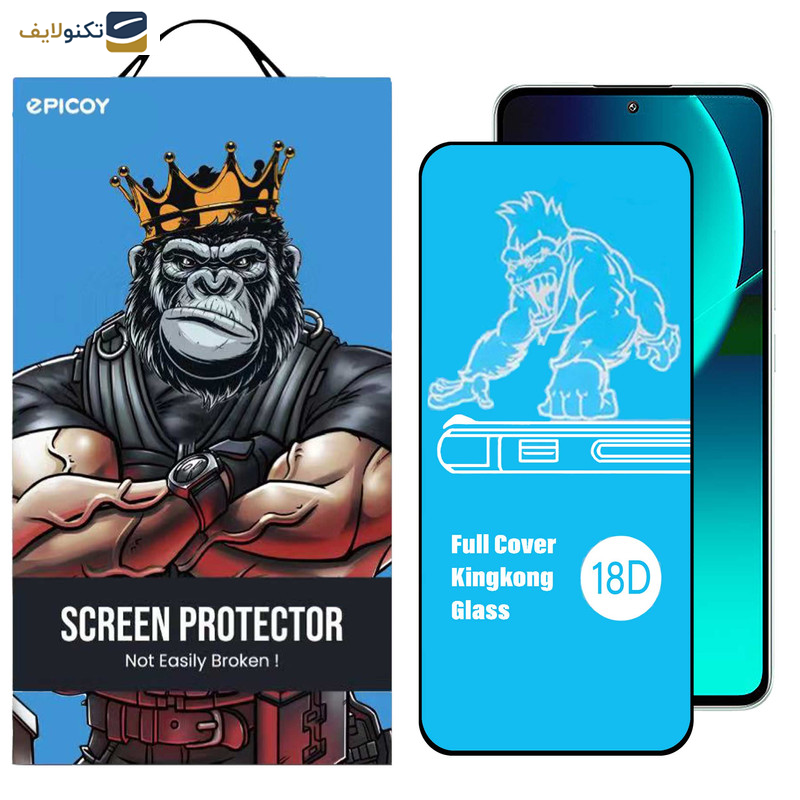 محافظ صفحه نمایش اِپیکوی مدل AirBag-King Kong مناسب برای گوشی موبایل شیائومی 13T Pro / 13T / Redmi K60 Ultra محافظ صفحه نمایش اِپیکوی مدل AirBag-King Kong مناسب برای گوشی موبایل شیائومی 13T Pro / 13T / Redmi K60 Ultra