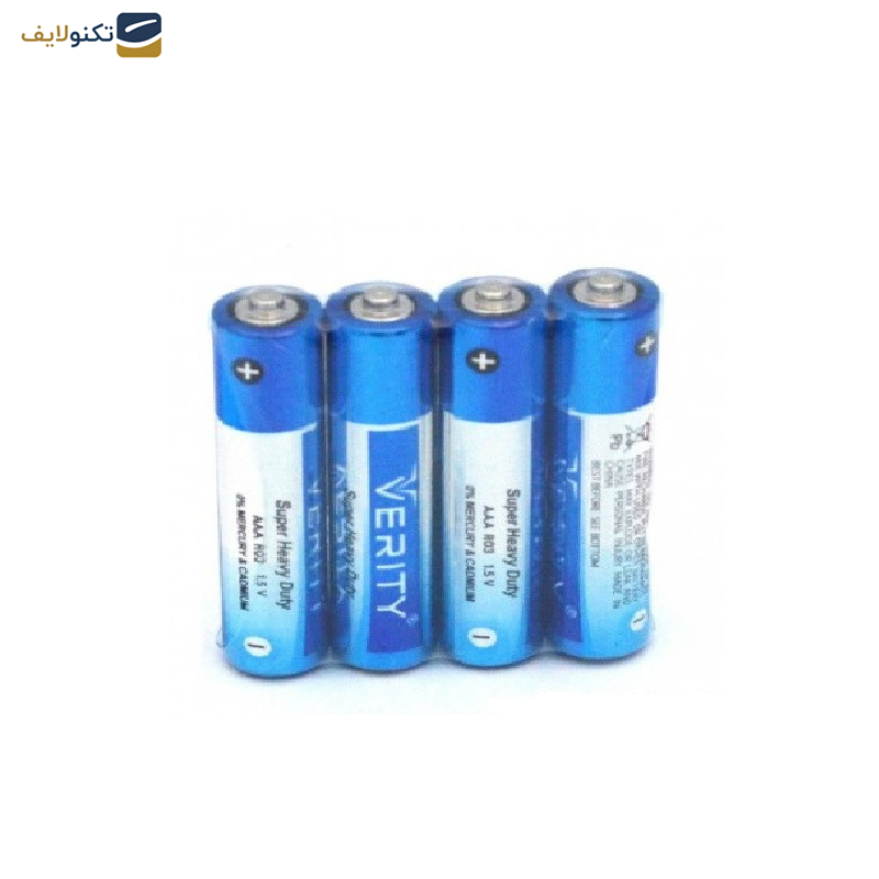 باتری نیم قلمی وریتی مدل Zinc Carbon R6P AAA بسته 40 عددی باتری نیم قلمی وریتی مدل Zinc Carbon R6P AAA بسته 40 عددی
