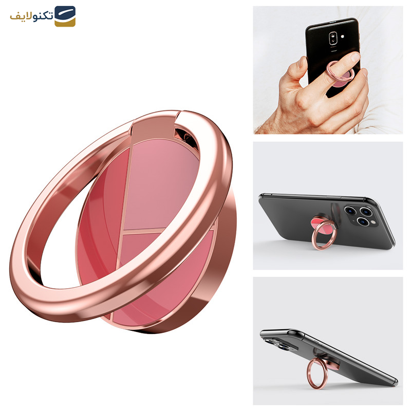 حلقه نگهدارنده گوشی موبایل آها استایل مدل ST12-Pink حلقه نگهدارنده گوشی موبایل آها استایل مدل ST12-Pink