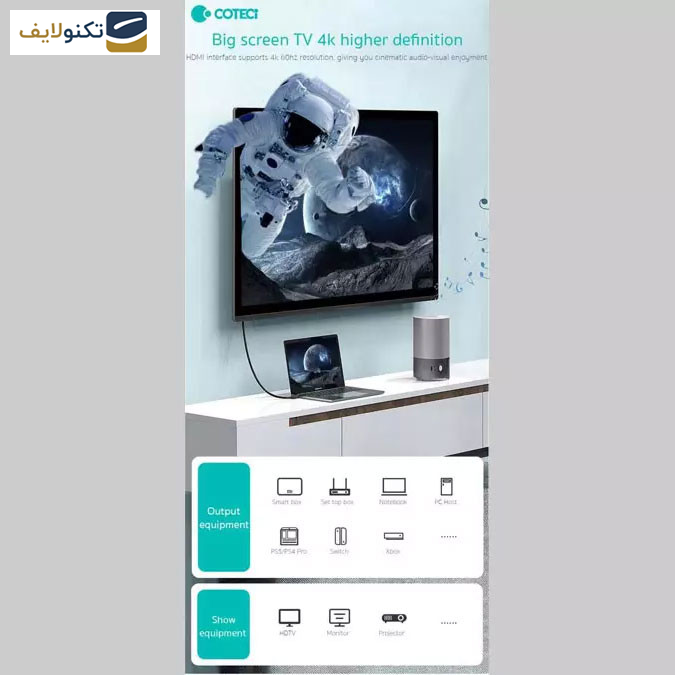 کابل HDMI کوتتسی مدل 87102 طول 2 متر کابل HDMI کوتتسی مدل 87102 طول 2 متر