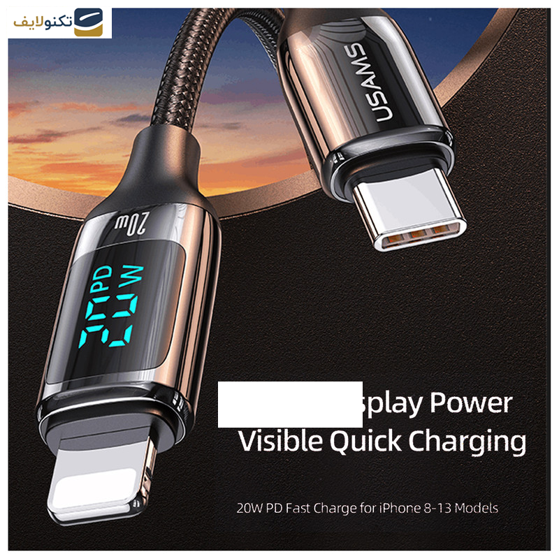 کابل تبدیل USB-C به لایتنینگ یوسمز مدل US-SJ545 طول 1.2 متر کابل تبدیل USB-C به لایتنینگ یوسمز مدل US-SJ545 طول 1.2 متر