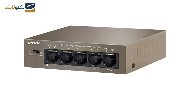 سوییچ 5 پورت 10/100 Mbps تندا مدل TEF1105P-4-63W سوییچ 5 پورت 10/100 Mbps تندا مدل TEF1105P-4-63W