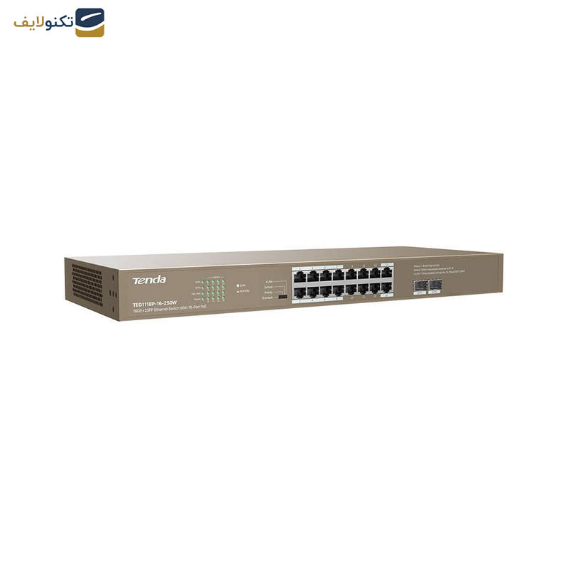 سوییچ 18 پورت تندا مدل TEG1118P-16-250W سوییچ 18 پورت تندا مدل TEG1118P-16-250W