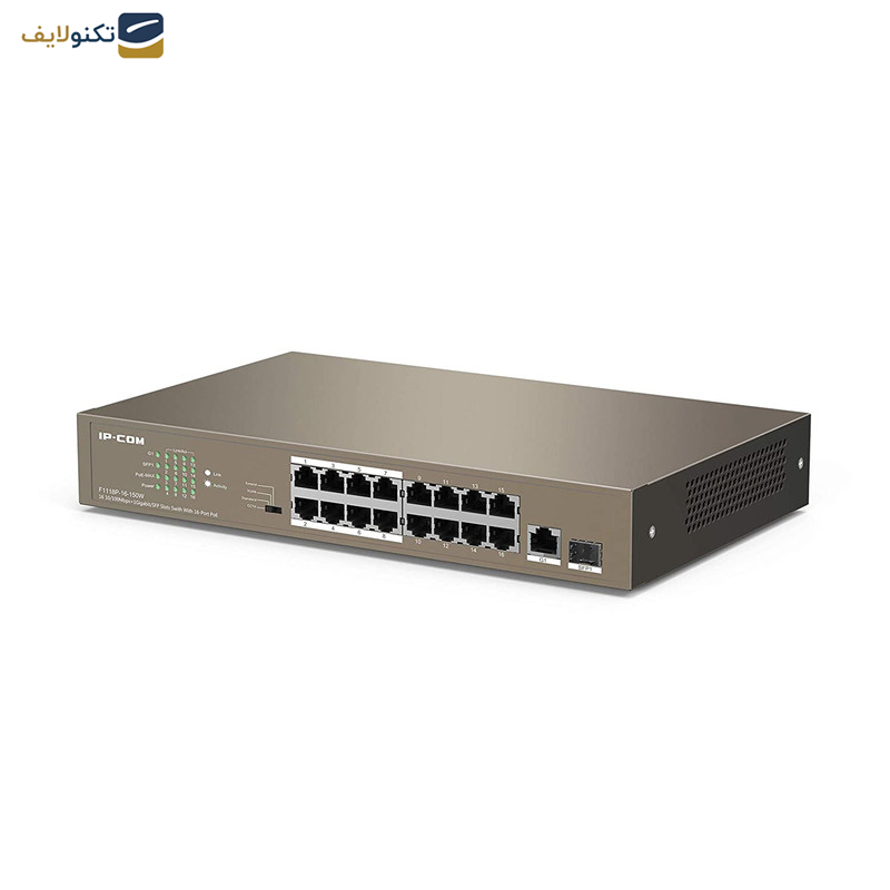 سوییچ 16 پورت آی پی کام مدل F1118P 16 150W سوییچ 16 پورت آی پی کام مدل F1118P 16 150W