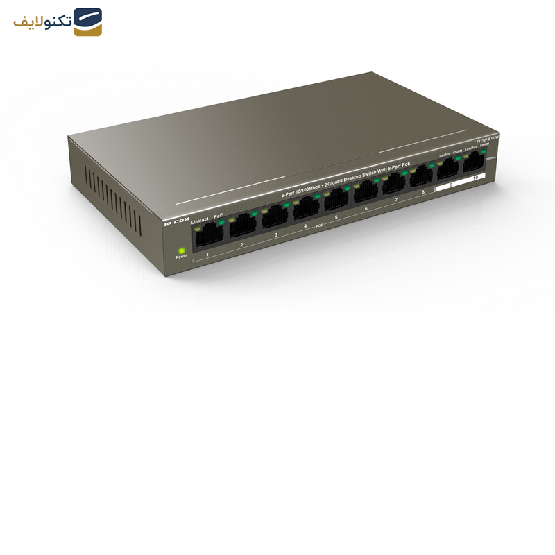 سوییچ 8 پورت آی پی کام مدل F1110P-8-102W سوییچ 8 پورت آی پی کام مدل F1110P-8-102W