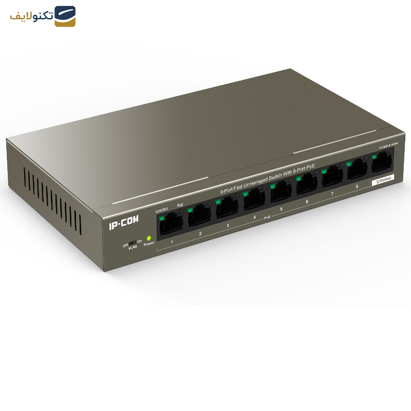 سوییچ 9پورت آی پی کام مدل F1109P-8-102W سوییچ 9پورت آی پی کام مدل F1109P-8-102W