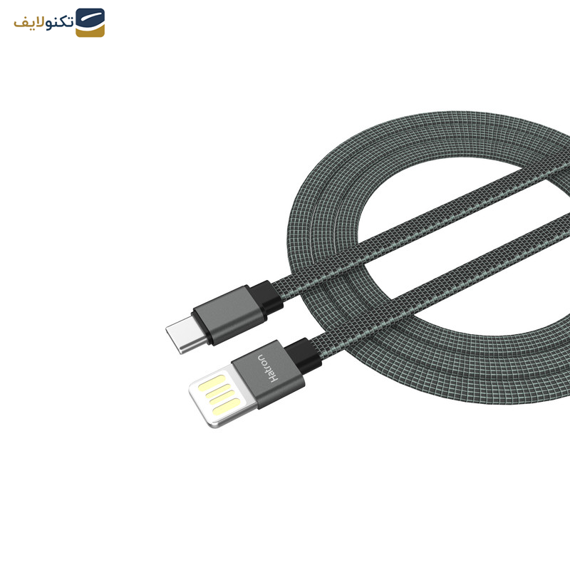 کابل تبدیل USB به usb-c هترون مدل HC189UC طول 1متر کابل تبدیل USB به usb-c هترون مدل HC189UC طول 1متر