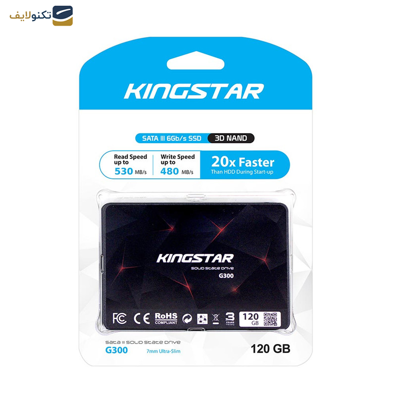اس اس دی اینترنال کینگ استار مدل G300 ظرفیت 120 گیگابایت