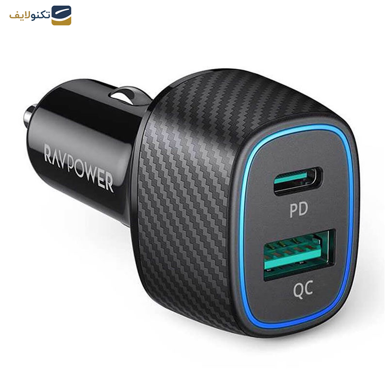 شارژر فندکی راو پاور مدل RP-VC009 شارژر فندکی راو پاور مدل RP-VC009