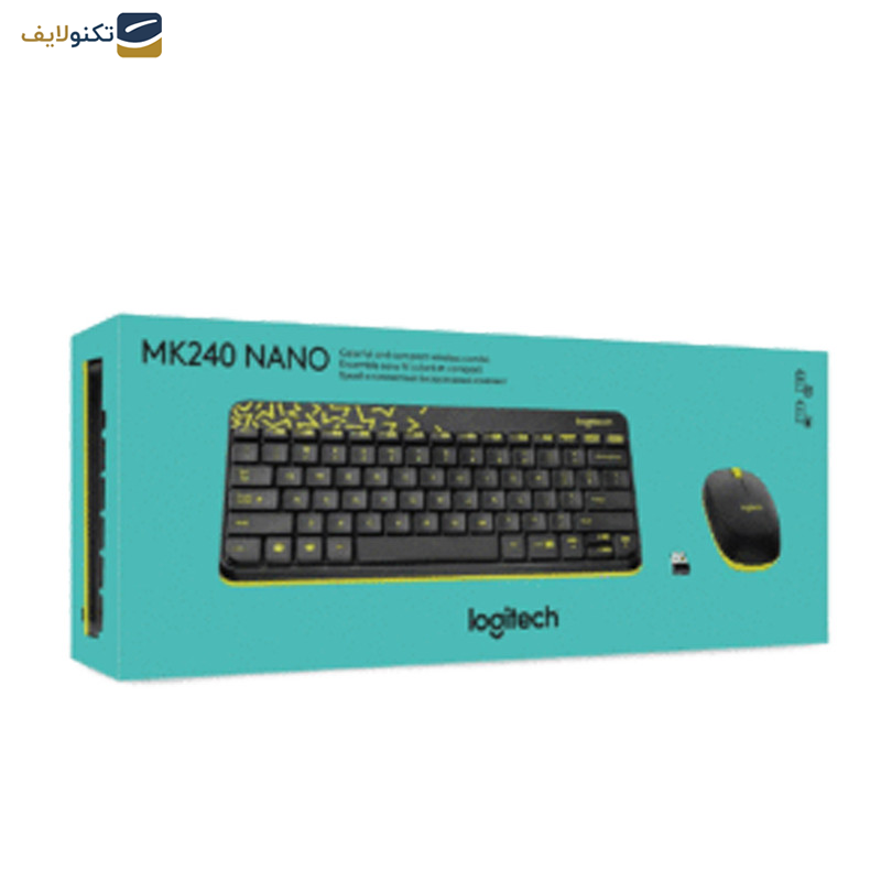 کیبورد و ماوس بی سیم لاجیتک مدل MK240 کیبورد و ماوس بی سیم لاجیتک مدل MK240