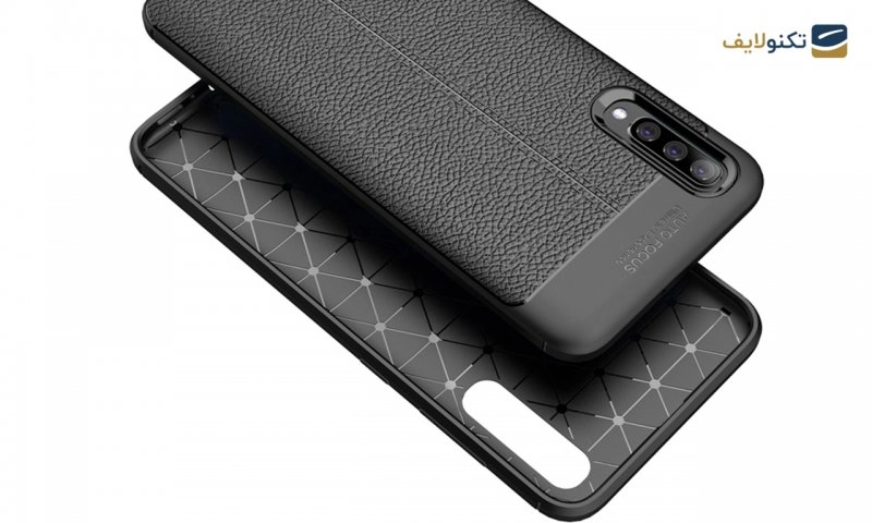 قاب ژله ای طرح چرم مدل Auto Focus مناسب برای گوشی سامسونگ Galaxy A50 