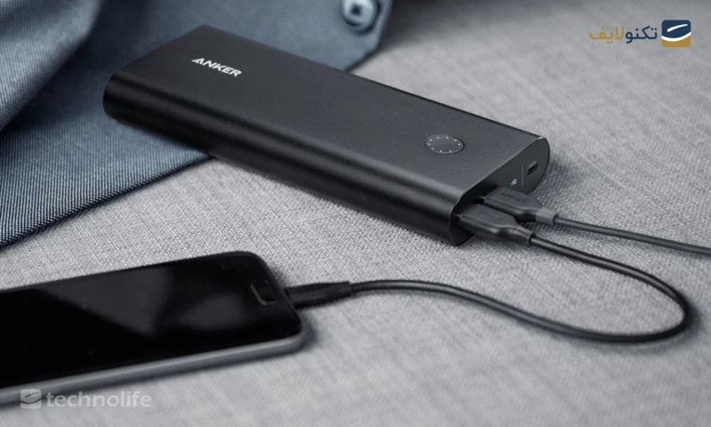 پاوربانک انکر مدل A1375 PowerCore Plus PD Usb C با ظرفیت 26800 میلی آمپر ساعت