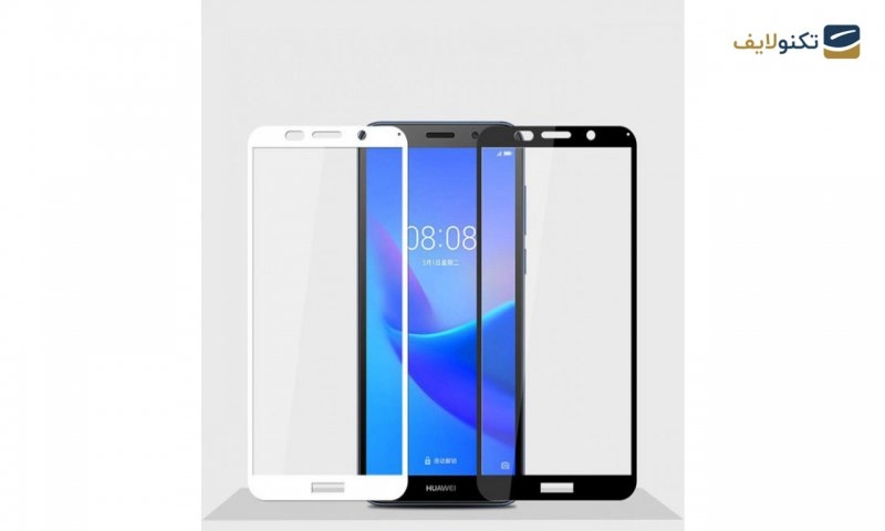 محافظ صفحه شیشه ای تمام چسب مناسب برای گوشی هواوی Y5 prime 2018 محافظ صفحه شیشه ای تمام چسب مناسب برای گوشی هواوی Y5 prime 2018