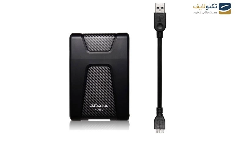 هارد اکسترنال ای دیتا مدل دش‌درایو دیوربل HD650 ظرفیت 2 ترابایت